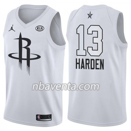 Camiseta Hombre Houston Rockets James Harden 13 2018 All Star Jordan Brand Blanco Swingman